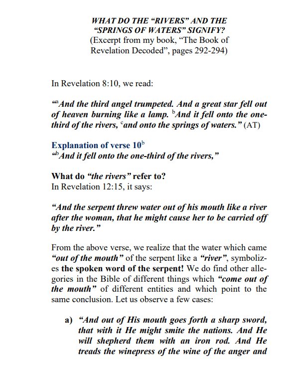 A page of text with two lines and a picture.